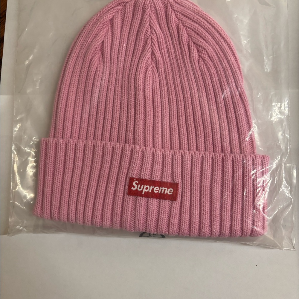 Supreme Light Pink Overdyed Beanie SS25 - Picture 2 of 4